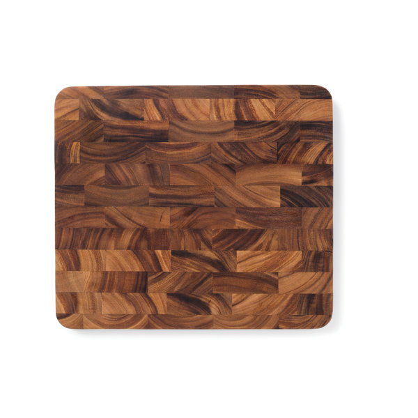 Ironwood Gourmet Oslo End Grain Utility Cutting Board, 14 x 16 Inches